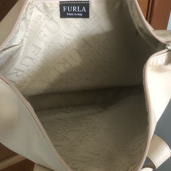 Cream Furla Leather Purse - Picture 2 of 5